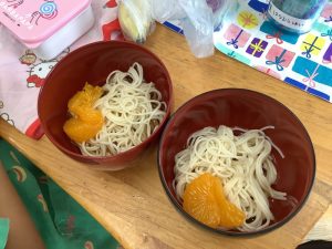 全園児☆そうめんパーティー♡おいしかったよ‼️